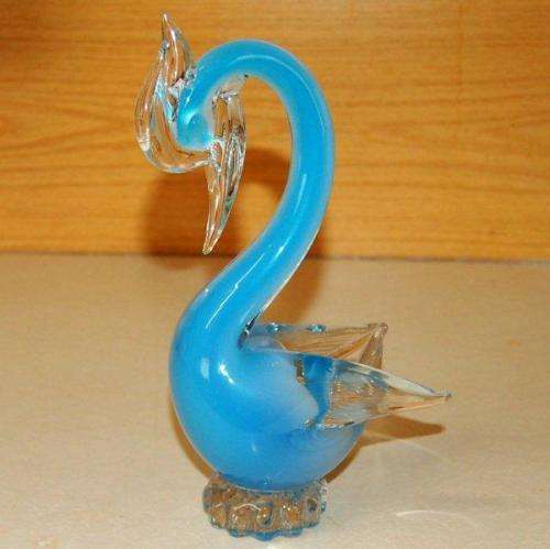 Stunning Blue Murano ?? Swan - Height 240mm