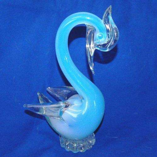 Stunning Blue Murano ?? Swan - Height 240mm