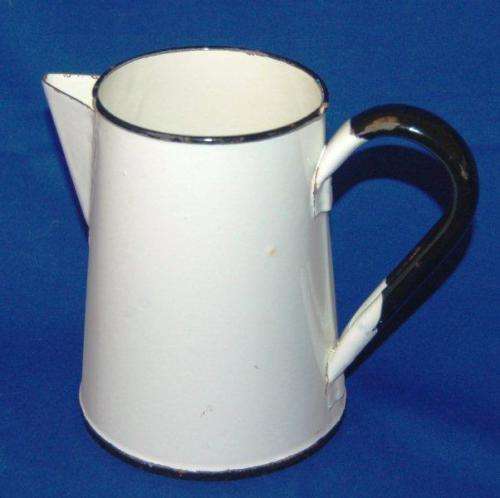 Enamel Jug - Holds Over 1 Litre - Height 165mm