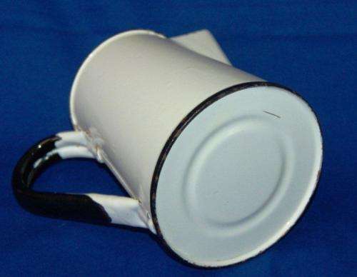 Enamel Jug - Holds Over 1 Litre - Height 165mm