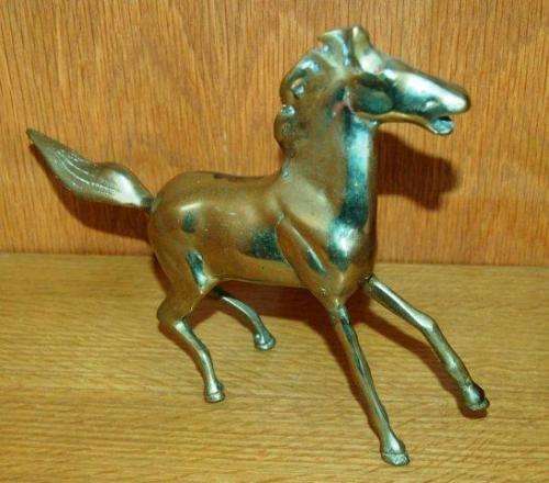 2 Quality Brass Horses - Largest Height 200mm