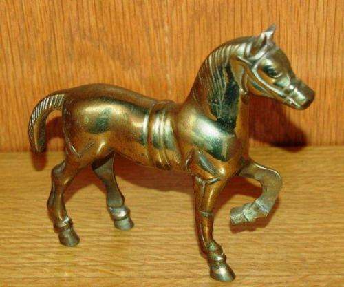 2 Quality Brass Horses - Largest Height 200mm