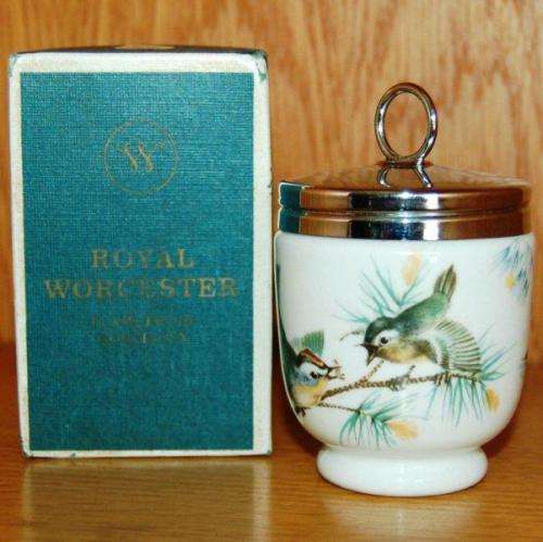Royal Worcester Double Egg Coddler in Presentation Box - Height 80mm
