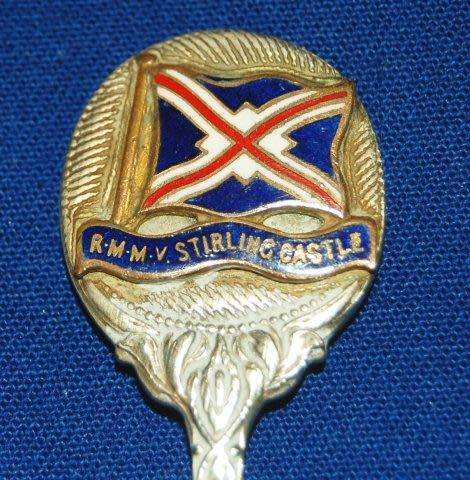 R.M.M.V. Stirling Castle- Silver Plated Teaspoon - Length 115mm