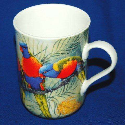 Maxwell Williams Birds of Australia "Lorikeets" Mug - Height 105mm