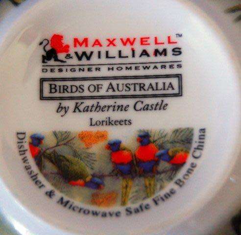 Maxwell Williams Birds of Australia "Lorikeets" Mug - Height 105mm