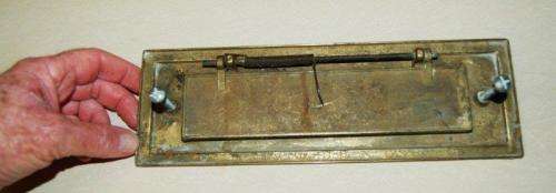 Brass Letter Drop - In working order with screws - Width 280mm Depth 90mm