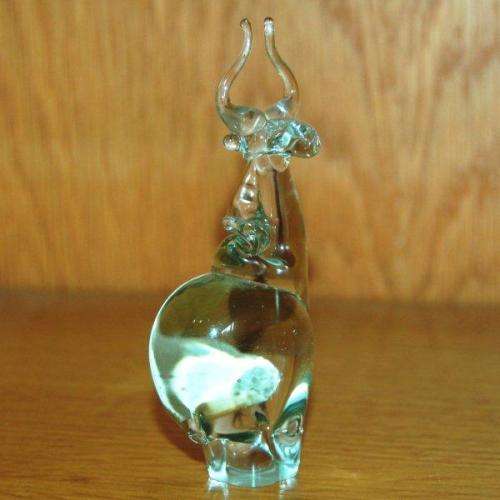 Rare "NGWENYA" Glass Collectable Kudu - Height 110mm