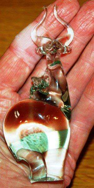 Rare "NGWENYA" Glass Collectable Kudu - Height 110mm