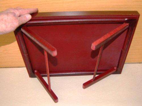 Attractive Wooden Breakfast Tray with Folding Legs - 440mm X 310mm