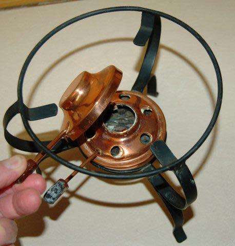 Copper Fondue Set with 12 Forks (In good used condition) Pot Dia. 165mm Depth 90mm