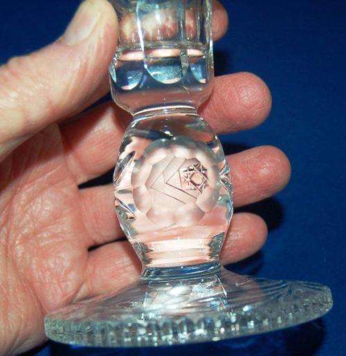 Rose Cut Candle Holder - Height 120mm