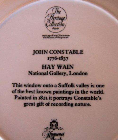 2 John Constable Plates - As per pictures - Each 200mm Diameter - Sold as one lot.