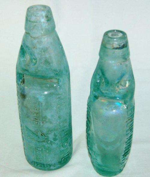 4 Collectable Codd Bottles Includes "The Shilling" Bottle plus 1 Green Bottle - Read Description