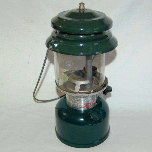 Coleman Lamp - Model 214B700T - Height 300mm - Glass Intact - Made in Kansas - See description