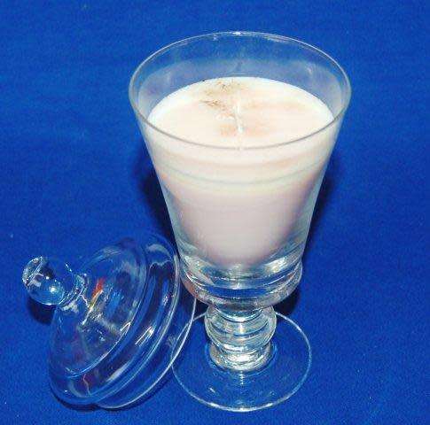 Glass Lidded Candle Holder - Height 200mm