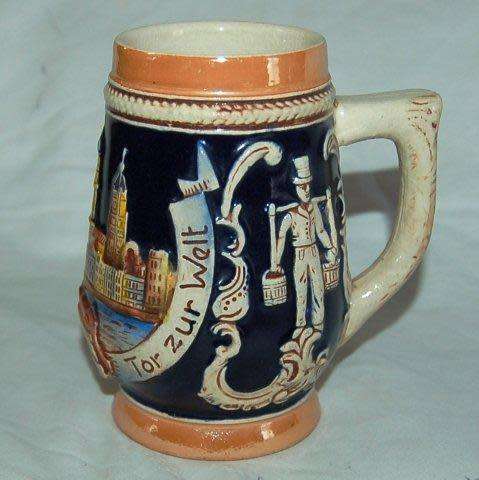 Small German Beer Tankard - Height 123mm - See all Pictures.
