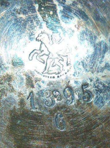 Rare Antique German Leuconide Metalware "Kayser Sohn" 3 Piece Tea Set Circa 1880 See description.