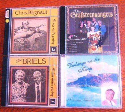 Selection of 9 "Old Time" Afrikaans CD's plus Vol 1 & 2 of Bosman on Tape (Cassettes) See all pics