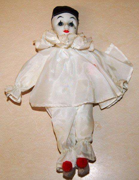 6 Assorted Clown Dolls - Some with Porcelain Heads & Hands - Tallest is 420mm