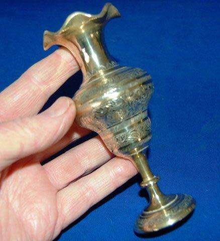 3 Quality Brass Vases - Tallest 280mm