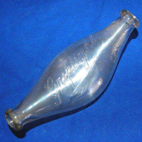Vintage GRIPTIGHT Baby Bottle - Length 185mm (Ounces Measurement)