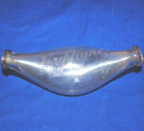 Vintage GRIPTIGHT Baby Bottle - Length 185mm (Ounces Measurement)