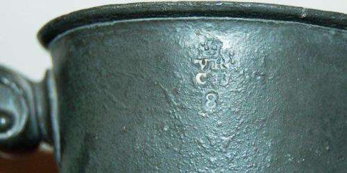 Antique Pewter Collection - Victorian Tankard, Gill Measures and Plates - See description & Pictures