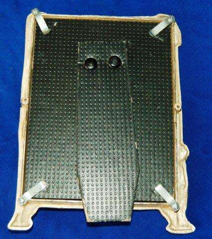 Vintage Silver Plated Picture Frame with Embossed Figurine - 160mm X 120mm (Slight wear)