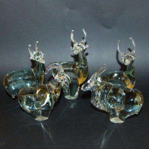Ngwenya Glass - Fabulous Collection of 5 Antelope - Average Height 115mm
