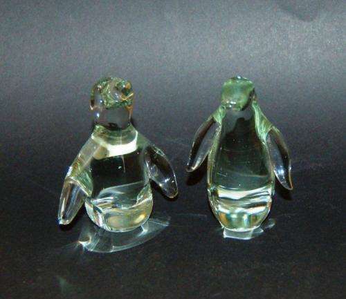 Ngwenya Glass - 2 Seals & 2 Penguins - Height 70mm