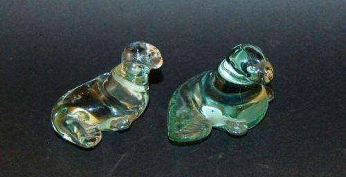 Ngwenya Glass - 2 Seals & 2 Penguins - Height 70mm