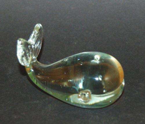 Ngwenya Glass - Whale, Dolphin & Crocodile - Crocodile Length 130mm