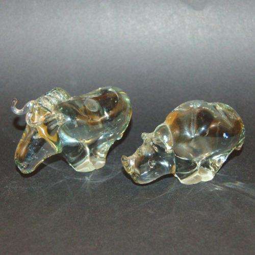 Ngwenya Glass - Rhino & Widebeest - Height 55mm