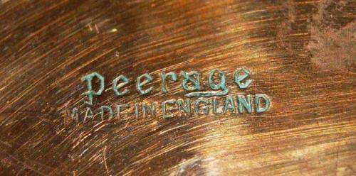 Pair of quality "Peerage" Copper Barrel Pen Holders - Height 90mm See pictures.