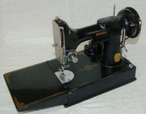 Singer Portable Electric Sewing Machine No. 221K - Please read description and see all pictures.