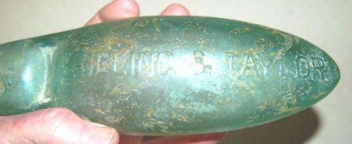 Torpedo/Codd Bottle Patent.4 - Marble Intact - Barnett & Foster - Shilling & Taylor - 250mm