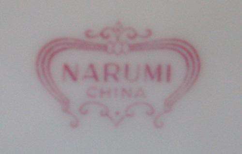 6 Japanese NARUMI cups with Serving Plate and 5 Side Plates - Plate is 270mm Dia - Cup height 80mm