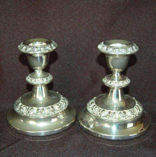 Pair of Ianthe Candle Holders - Height 110mm