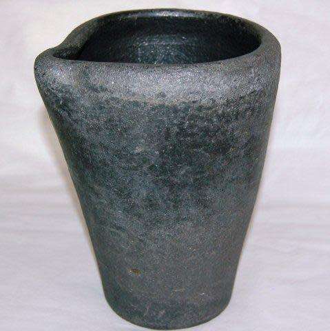 Antique Crucible with Spout - Interesting backstamp - Weight 1.8 kg's - Height 200mm