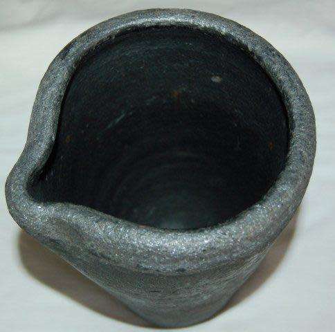 Antique Crucible with Spout - Interesting backstamp - Weight 1.8 kg's - Height 200mm