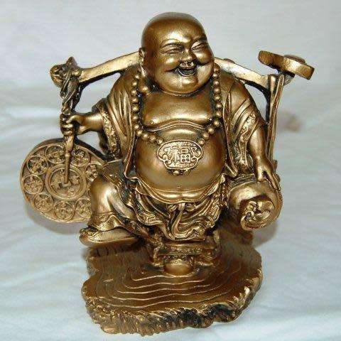 Laughing Composite Buddha Statuette - Weight 2.2 kg's Height 180mm Width 180mm