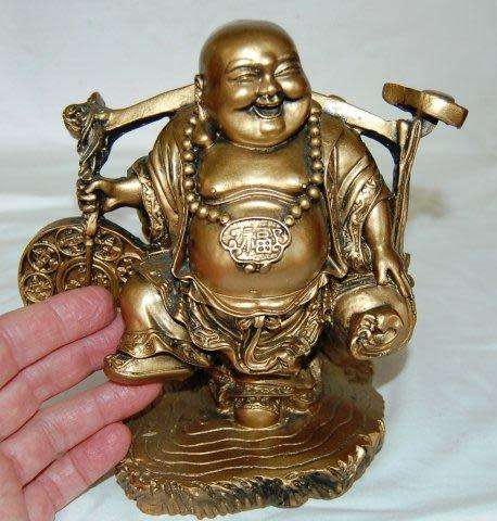 Laughing Composite Buddha Statuette - Weight 2.2 kg's Height 180mm Width 180mm