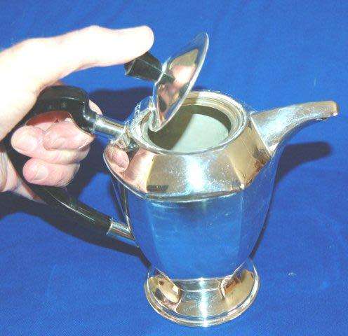 EMESS - EPNS Silver Plated Tea & Hot Water Pots - Tallest 180mm