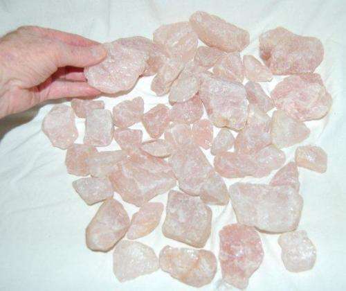 Rose Quartz - 47 Assorted Sizes - Total weight 3.5 kg's - See all pictures