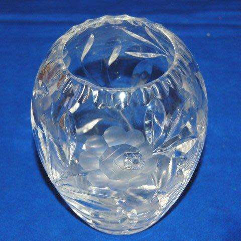 Stunning Heavy Rose Cut Vase - Height 145mm - NO DAMAGE.