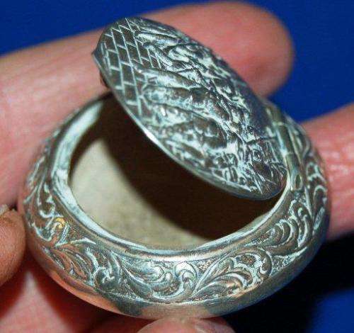 Pill Box with Night Watch Decor - Diameter 45mm - Dutch Silver (.875 - 25 grams)