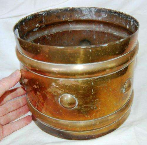 2 Large (Very Heavy) Brass Planters - 1.6 kg & 2.2 Kg - Largest Height  230mm Diameter 270mm