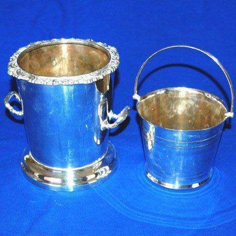 Silver Plated Wine Cooler and Ice Bucket - As per pictures. See description for all details.
