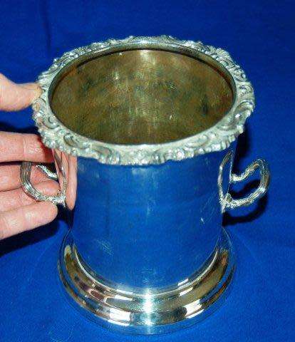 Silver Plated Wine Cooler and Ice Bucket - As per pictures. See description for all details.